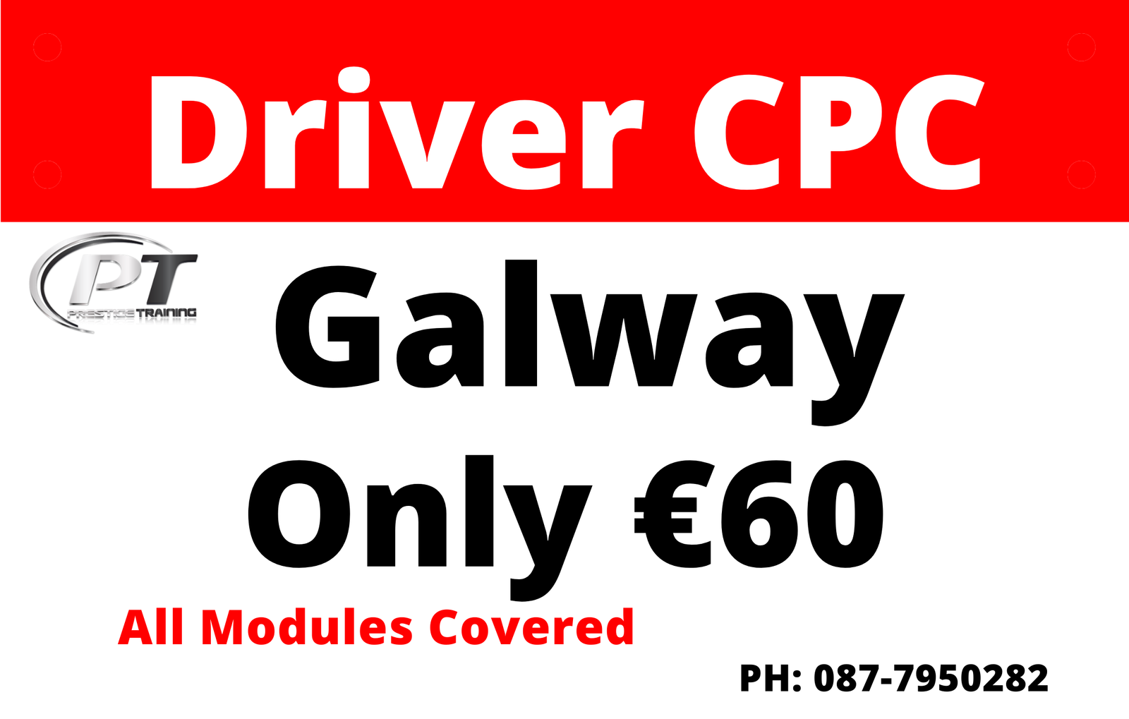 Driver CPC Courses Galway –  Final Payment